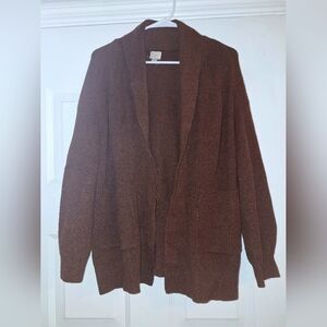 a new day Cozy Brown Open-Front Cardigan